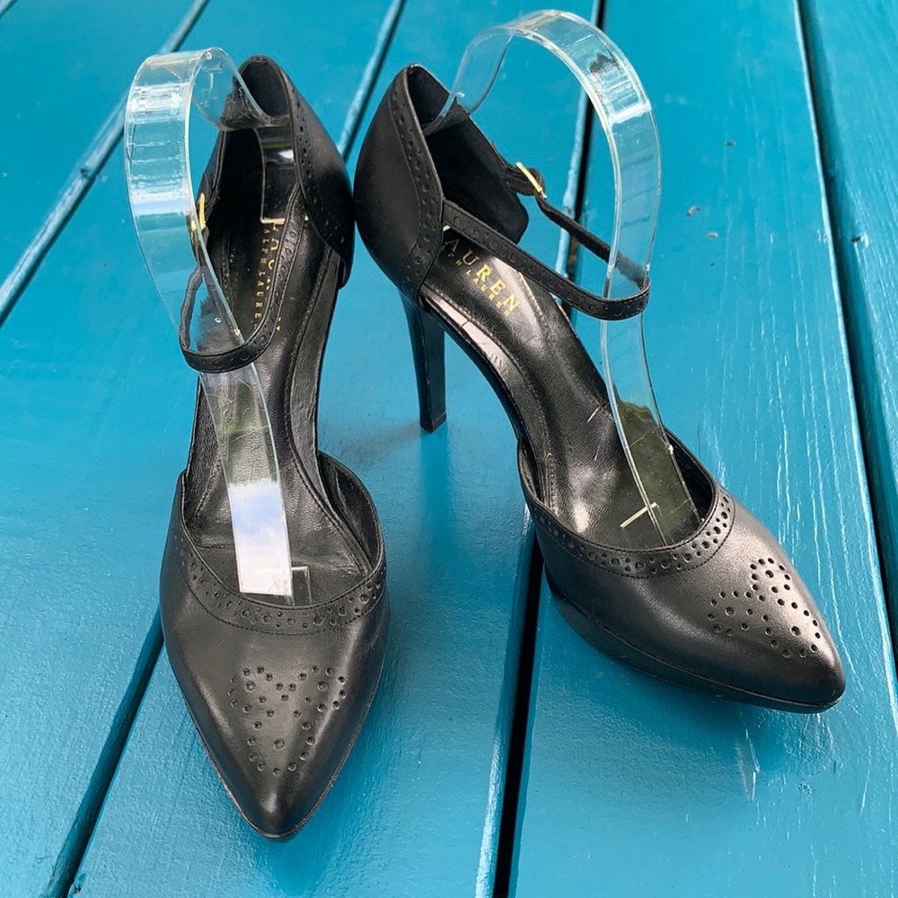 Vintage Inspired Leather Ralph Lauren Pumps